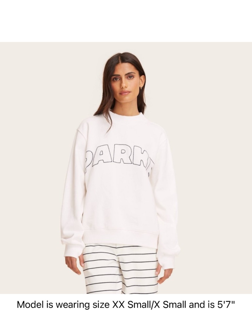 Parke x Target Cream Mockneck Pullover Sweater
